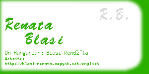 renata blasi business card